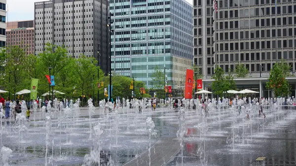 Dilworth Park Fountain en Filadelfia —  Fotos de Stock