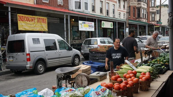 South 9th street Italian Market en Filadelfia, PA — Foto de Stock