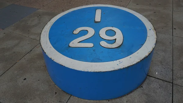 Peça de bingo em seu jogo de tabuleiro em movimento Art Park na Filadélfia — Fotografia de Stock