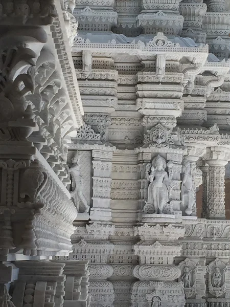 El templo Akshardham en Robbinsville, Nueva Jersey — Foto de Stock