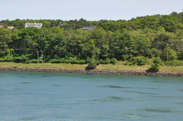 Cape Cod Canal i Massachusetts - Stock-foto