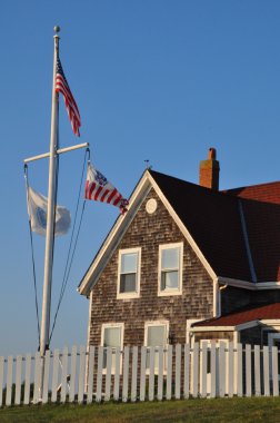 Nobska deniz feneri Cape Cod üzerinde Woods Hole