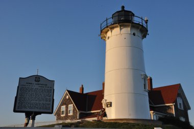 Nobska deniz feneri Cape Cod üzerinde Woods Hole
