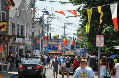 Provincetown, Massachusetts Cape Cod ticari sokak