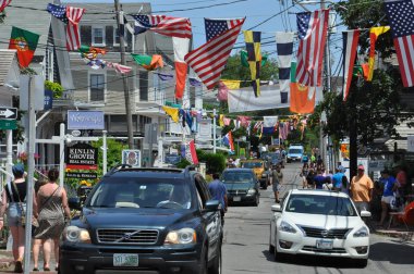 Provincetown, Massachusetts Cape Cod ticari sokak