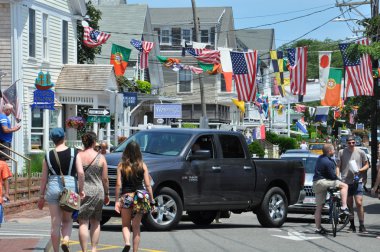 Provincetown, Massachusetts Cape Cod ticari sokak