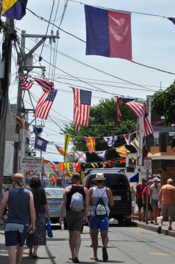 Provincetown, Massachusetts Cape Cod ticari sokak