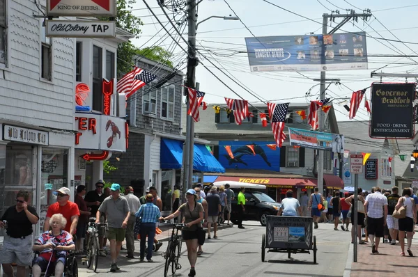 Commercial Street en Provincetown, Cape Cod en Massachusetts — Foto de Stock