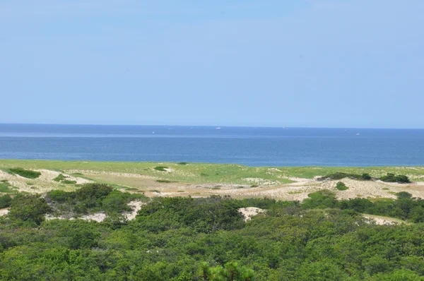 Race punt strand op Cape Cod — Stockfoto