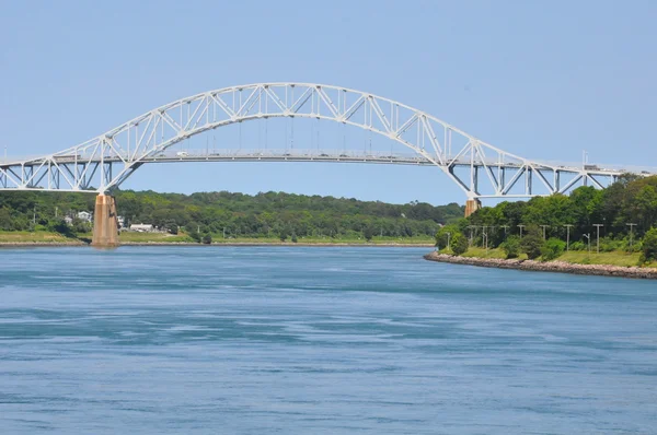 Γέφυρα Sagamore κατά μήκος της διώρυγας Cape Cod — Φωτογραφία Αρχείου