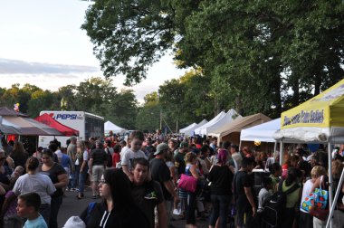 2015 Plainville Yangın Firma sıcak hava balon Festivali fuarında