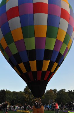 Şafakta 2015 Plainville yangın şirket sıcak hava balon Festivali açılışında balon