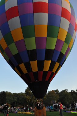 Şafakta 2015 Plainville yangın şirket sıcak hava balon Festivali açılışında balon