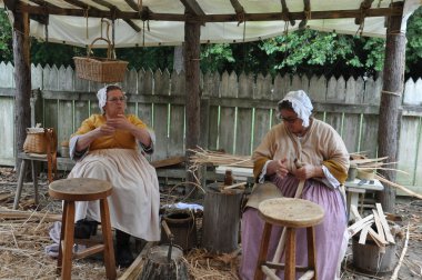 Colonial Williamsburg Virginia'da Basketmaker