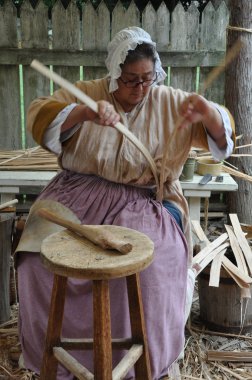 Colonial Williamsburg Virginia'da Basketmaker