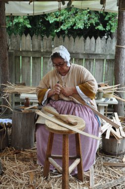 Colonial Williamsburg Virginia'da Basketmaker