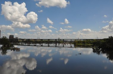 Belle Isle köprü Richmond, Virginia görünümünden