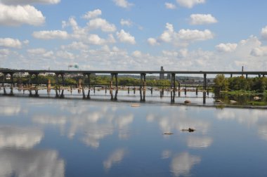 Belle Isle köprü Richmond, Virginia görünümünden