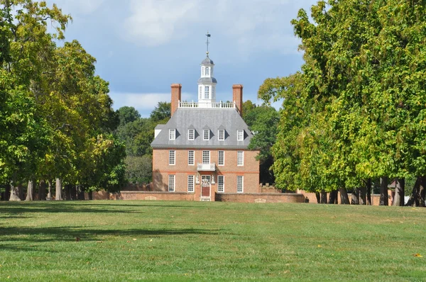 Palácio dos Governadores em Wlliamsburg, Virgínia — Fotografia de Stock