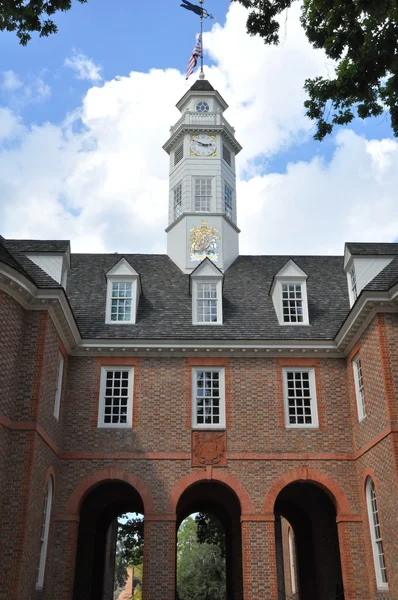Edificio del Capitolio en Colonial Williamsburg, Virginia — Foto de Stock