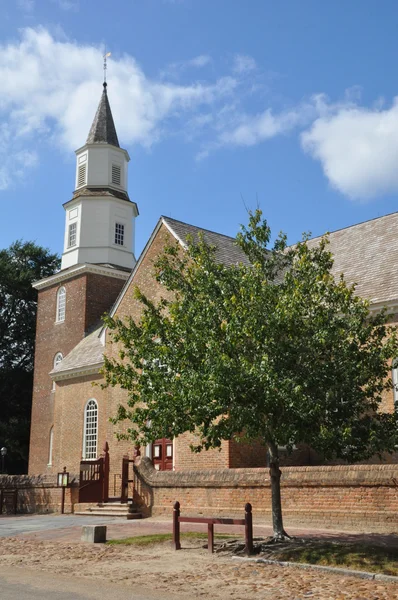 Bruton farnost episkopální církev v Williamsburg, Virginia — Stock fotografie
