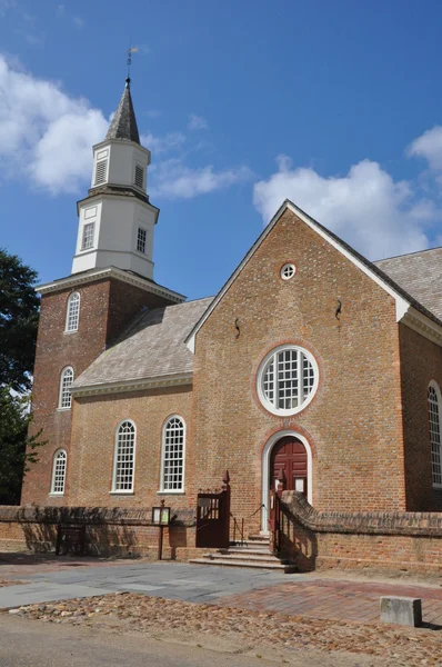 Iglesia Episcopal de Bruton Parish en Williamsburg, Virginia — Foto de Stock