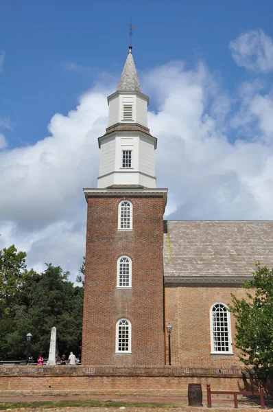 Bruton pfarrei episkopalkirche in williamsburg, virginia — Stockfoto