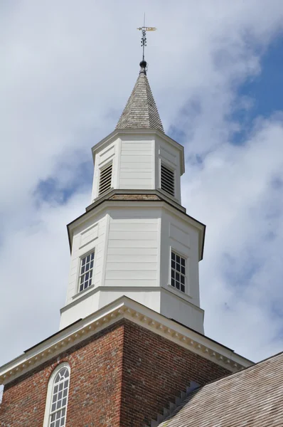 Église épiscopale de la paroisse de Bruton à Williamsburg, Virginie — Photo