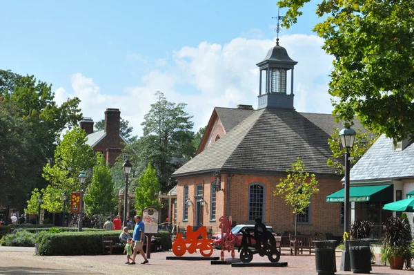 Merchants Square en Colonial Williamsburg, Virginia — Foto de Stock