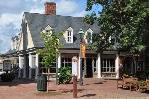 Tüccarlar Meydanı Colonial Williamsburg, Virginia — Stok fotoğraf