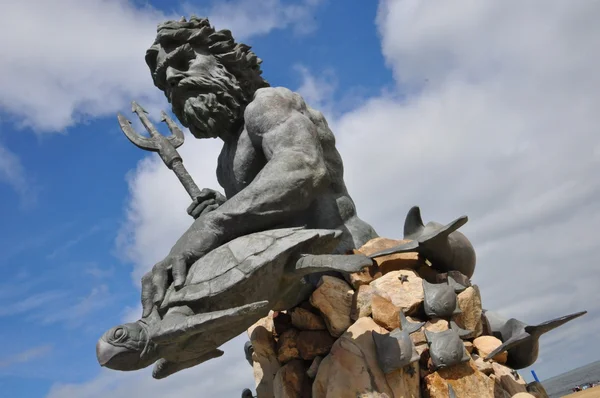 King Neptune's Statue at Virginia Beach — Stock Photo, Image