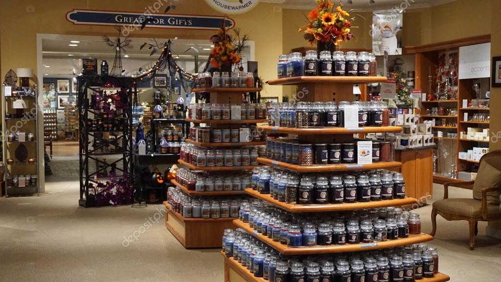 WILLIAMSBURG, VA - SEP 9: Yankee Candle Village in Williamsburg, Virginia, as seen on Sep 8, 2015. The store has over 400,000 candles in more than 200 different famous Yankee Candle scents.