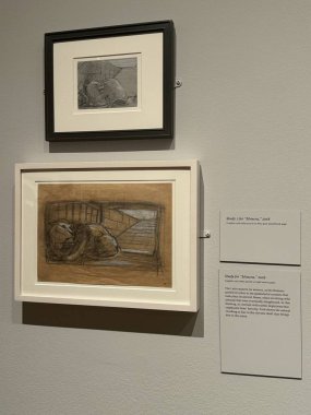 NEW YORK, NY - 3 AUG: New York 'taki Morgan Kütüphanesi ve Müzesinde sergi, 3 Ağustos 2024.