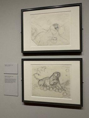 NEW YORK, NY - 3 AUG: New York 'taki Morgan Kütüphanesi ve Müzesinde sergi, 3 Ağustos 2024.