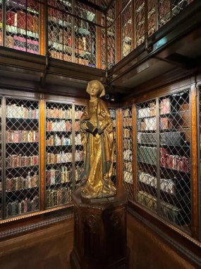 NEW YORK, NY - 3 AUG: New York 'taki Morgan Kütüphanesi ve Müzesi' nde J. Pierpont Morgan Kütüphanesi, 3 Ağustos 2024.