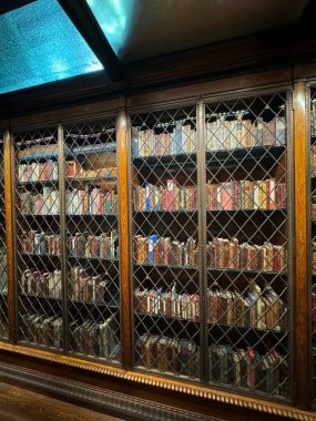 NEW YORK, NY - 3 AUG: New York 'taki Morgan Kütüphanesi ve Müzesi' nde J. Pierpont Morgan Kütüphanesi, 3 Ağustos 2024.