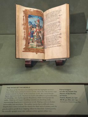 NEW YORK, NY - 3 AUG: New York 'taki Morgan Kütüphanesi ve Müzesi' nde J. Pierpont Morgan Kütüphanesi, 3 Ağustos 2024.