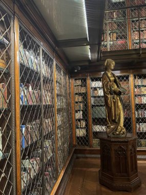 NEW YORK, NY - 3 AUG: New York 'taki Morgan Kütüphanesi ve Müzesi' nde J. Pierpont Morgan Kütüphanesi, 3 Ağustos 2024.