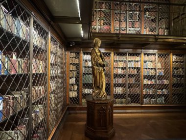 NEW YORK, NY - 3 AUG: New York 'taki Morgan Kütüphanesi ve Müzesi' nde J. Pierpont Morgan Kütüphanesi, 3 Ağustos 2024.