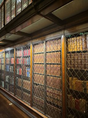 NEW YORK, NY - 3 AUG: New York 'taki Morgan Kütüphanesi ve Müzesi' nde J. Pierpont Morgan Kütüphanesi, 3 Ağustos 2024.