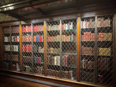 NEW YORK, NY - 3 AUG: New York 'taki Morgan Kütüphanesi ve Müzesi' nde J. Pierpont Morgan Kütüphanesi, 3 Ağustos 2024.