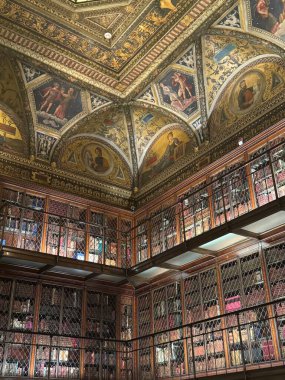 NEW YORK, NY - 3 AUG: New York 'taki Morgan Kütüphanesi ve Müzesi' nde J. Pierpont Morgan Kütüphanesi, 3 Ağustos 2024.