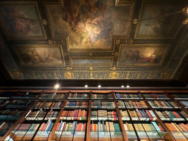 NEW YORK, NY - 3 AUG: New York 'taki Morgan Kütüphanesi ve Müzesi' nde J. Pierpont Morgan Kütüphanesi, 3 Ağustos 2024.