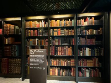 NEW YORK, NY - 3 AUG: New York 'taki Morgan Kütüphanesi ve Müzesi' nde J. Pierpont Morgan Kütüphanesi, 3 Ağustos 2024.