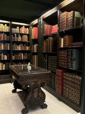 NEW YORK, NY - 3 AUG: New York 'taki Morgan Kütüphanesi ve Müzesi' nde J. Pierpont Morgan Kütüphanesi, 3 Ağustos 2024.