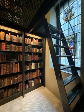 NEW YORK, NY - 3 AUG: New York 'taki Morgan Kütüphanesi ve Müzesi' nde J. Pierpont Morgan Kütüphanesi, 3 Ağustos 2024.