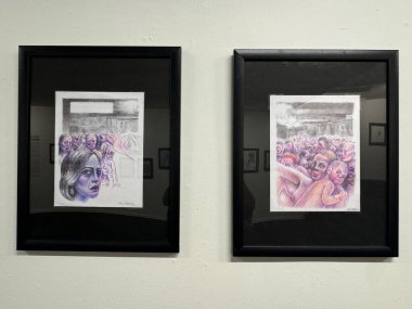 NEW YORK NY - 3 AUG: New York 'taki Toplum İllüstratörleri Müzesi' nde sergi, 3 Ağustos 2024.