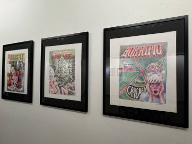 NEW YORK NY - 3 AUG: New York 'taki Toplum İllüstratörleri Müzesi' nde sergi, 3 Ağustos 2024.