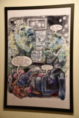 NEW YORK NY - 3 AUG: New York 'taki Toplum İllüstratörleri Müzesi' nde sergi, 3 Ağustos 2024.