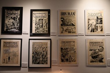 NEW YORK NY - 3 AUG: New York 'taki Toplum İllüstratörleri Müzesi' nde sergi, 3 Ağustos 2024.